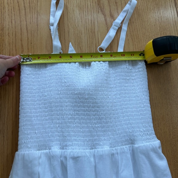 NWT Nordstrom Rack WAYF Smocked Midi Dress Sleeveless Summer Graduation Medium - Picture 10 of 10